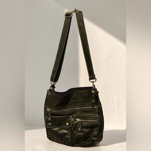 Fossil soft leather multi pocket shoulder bag